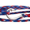AnemosS Fishing Line Silver Plated Design Men's Bracelet