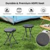 Portable Folding Stool with Built-in Handle for Traveling
