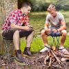 Portable Folding Stool with Built-in Handle for Traveling